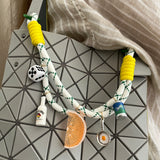 White/Green/Yellow Bag Charm