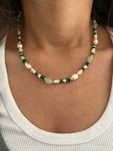 Wild Fern & Pearl Necklace