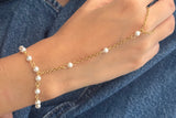 Dainty Pearl Hand Chain