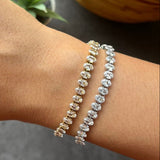 Oval Iced Out Tennis Bracelet