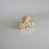 S925 Twinkle Floral Studs