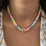 Colorful Necklace with Initial (Newly Launched)