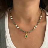 Green Dewdrop Necklace