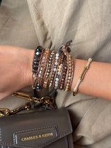 Champagne Beaded Wrap Bracelet (Bestseller)