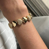 Studded Bubble Heart Bracelet
