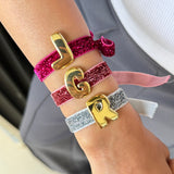 Signature Spark Initial Stretch Bracelet