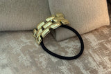 Gold Glossy Luna Chain Hair Cuff