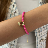 Barbie Pink Bracelet with Initial (Newly Launched)