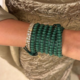 Soft Emerald Wrap Bracelet