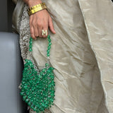Fresh Emerald Crystal On Cue Bag