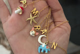 The Dainty Edit - Initial Necklace with Charm