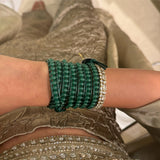 Soft Emerald Wrap Bracelet