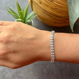 Oval Iced Out Tennis Bracelet
