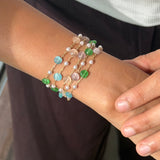 Pastel Confetti Magnetic Stones Bracelet