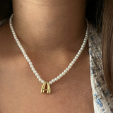 Pearl Necklace with Initial (Newly Launched)