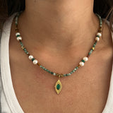 Green Dewdrop Necklace