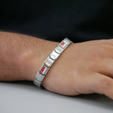 Singapore Flag Italian Bracelet