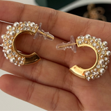 Cinderella Pearl Hoops