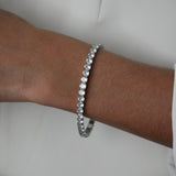 Stretch Sparkle Tennis Bracelet - Silver