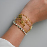 Aura Pearl Charm Wrap Bracelet