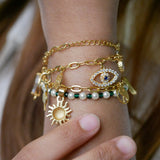 Aura Pearl Charm Wrap Bracelet