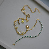 Aura Pearl Charm Wrap Bracelet