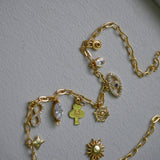 Aura Pearl Charm Wrap Bracelet