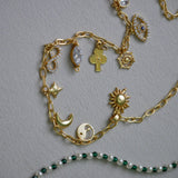 Aura Pearl Charm Wrap Bracelet