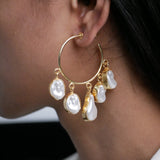 Aashi Pearl Hoops