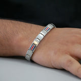 Costa Rica Flag Italian Bracelet