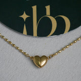 Magnetic Front-Closure Heart Necklace