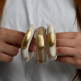 Luna Oval Resin Cuff