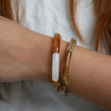 Set Of Two Autumn Gemstone Stretch Bracelet