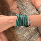 Soft Emerald Wrap Bracelet