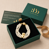Pearl Bold Initial Magnetic Bracelet (Bestseller)