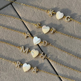 You & I Pearl Heart Necklace (Bestseller)