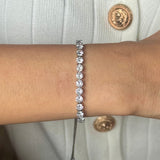 Silver Luna Tennis Bracelet