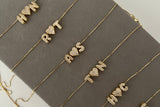 Mini Bubble Initials Love Necklace