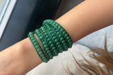 Soft Emerald Wrap Bracelet