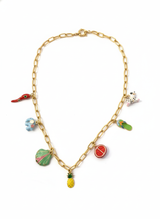 Create your own colourful charm necklace