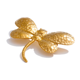 The Hammered Dragonfly Brooch