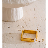 Golden Prism Crystal Ring