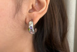 Silver Palette Earrings