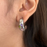 Silver Palette Earrings