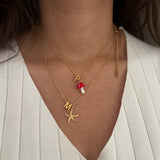 The Dainty Edit - Initial Necklace with Charm