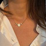 You & I Pearl Heart Necklace (Bestseller)