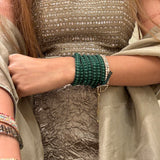 Soft Emerald Wrap Bracelet