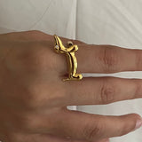 Gold Dog Ring