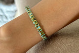 Golden Turquoise Tila Bracelet