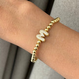 Gold Pop Initial Bracelet (Bestseller)